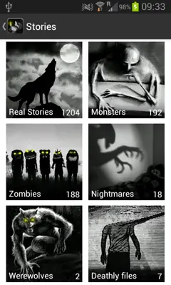 Scary Stories android App screenshot 4